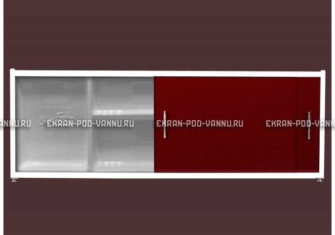 Экран с полочкой - Бордо – купить по цене 6880 руб. в интернет-магазине в городе Севастополь картинка 1