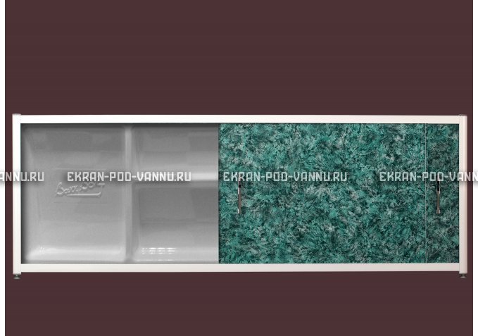 Экран с полкой - Малахит – купить по цене 6280 руб. в интернет-магазине в городе Севастополь картинка 1