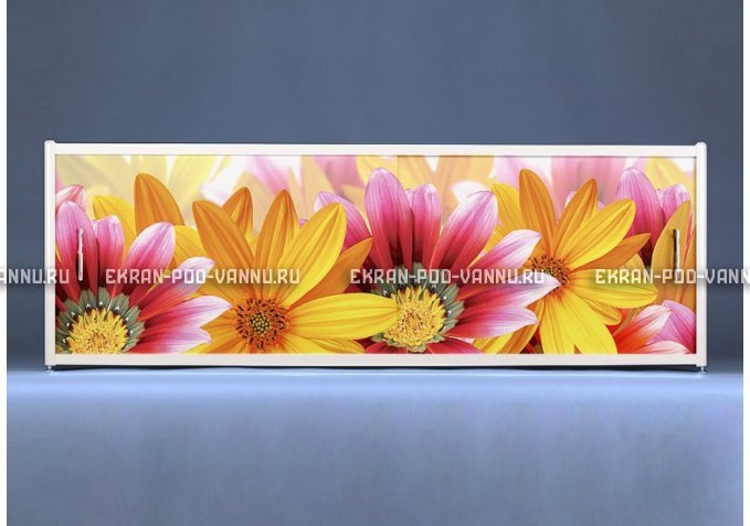 Раздвижной ФОТО экран - Flowers – купить по цене 8500 руб. в интернет-магазине в городе Севастополь картинка 1