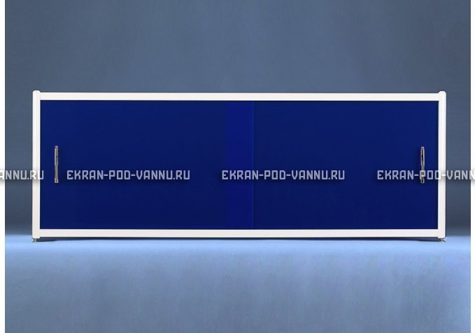 Раздвижной экран EUROPLEX Комфорт синий – купить по цене 6750 руб. в интернет-магазине в городе Севастополь картинка 1