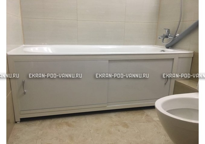 Экран  EUROPLEX Роликс белый с вставкой – купить по цене 10400 руб. в интернет-магазине в городе Севастополь картинка 4
