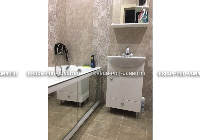 Раздвижной экран EUROPLEX Роликс Зеркальный – купить по цене 9700 руб. в интернет-магазине в городе Севастополь картинка 5