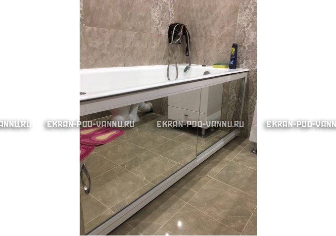 Раздвижной экран EUROPLEX Роликс Зеркальный – купить по цене 9700 руб. в интернет-магазине в городе Севастополь картинка 9