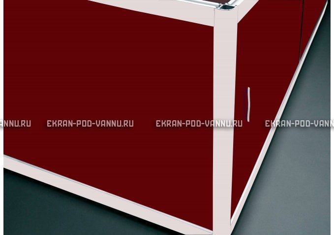 Торцевой экран EUROPLEX Комфорт бордовый – купить по цене 8760 руб. в интернет-магазине в городе Севастополь картинка 1