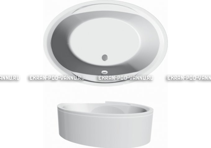 Акриловая ванна Vayer Opal 180x120 – купить по цене 33850 руб. в интернет-магазине в городе Севастополь картинка 3