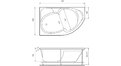 Акриловая ванна Relisan Sofi 170x105 – купить по цене 23480 руб. в интернет-магазине в городе Севастополь картинка 17