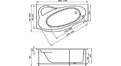 Акриловая ванна 1MarKa Gracia 150x94 – купить по цене 19400 руб. в интернет-магазине в городе Севастополь картинка 17