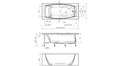 Отрезная ванна 1MarKa Pragmatika 173-155х75 см  – купить по цене 15450 руб. в интернет-магазине в городе Севастополь картинка 25