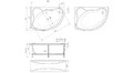 Акриловая ванна 1MarKa Catania 160x100 – купить по цене 17650 руб. в интернет-магазине в городе Севастополь картинка 13